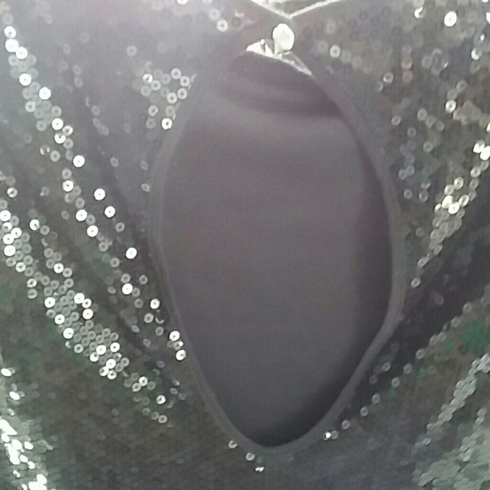 Sequin open back mini π - Picture 3 of 3